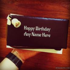 Amazing Chocolate Birthday Cake With Name