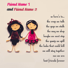 Best friends forever girls With Name