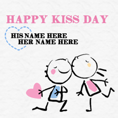 Best Happy Kiss Day Wish With Name