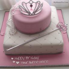 Birthday Cake for Girl Princess With Name