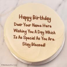 Birthday Cake With Wish With Name