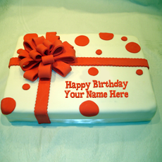 Birthday Cake Wrapped With Name