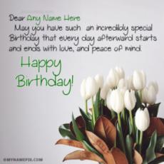 Birthday Wishes For A Friends With Name