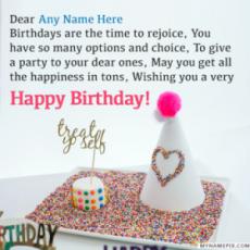 Birthday Wishes for Friends With Name
