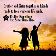 Brother Sister Love With Name