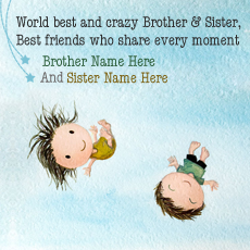 Cute Brother Sister With Name