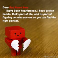 Danbo Heartbroken Quotes With Name