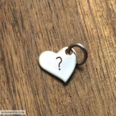 English Alphabet On Heart Necklace