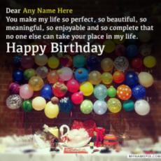 Happy Birthday Wishes for Lover With Name