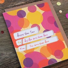 Happy 2017 New Year Card With Name