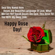 Happy Rose Day Quotes With Name