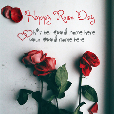 Happy Rose Day With Name