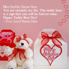 Happy Teddy Bear Day With Name