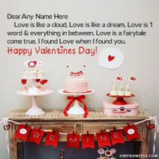 Happy Valentines Day Wallpaper With Name