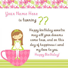 Birthday Wish for Girl With Name