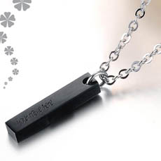 Personalized Black Pendant With Name