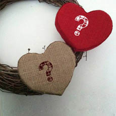 Fabric Hearts With Name