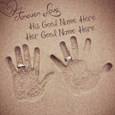 Forever Love Hands With Name