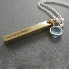 Personalized Golden Pendant With Name