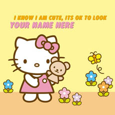 I know I am Cute Its OK to look With Name