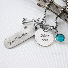 Personalized I Love You Necklace With Name