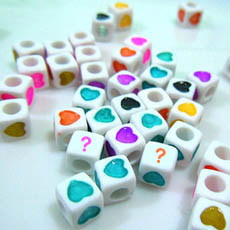 Love Heart Dice With Name