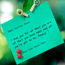 Love Note With Name
