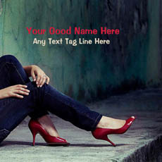 My Red Heels With Name