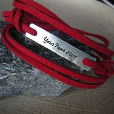 Personalized New Red Band With Name