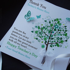 Teachers Day Wish Card With Name