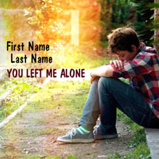 You left me alone With Name