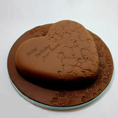 Yummy Chocolate Cake With Name