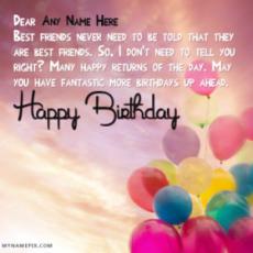 New Happy Birthday Wishes With Name