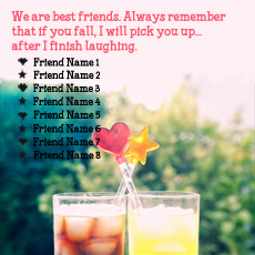 Remember Friends With Name