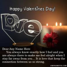 Romantic Valentines Day Images With Name