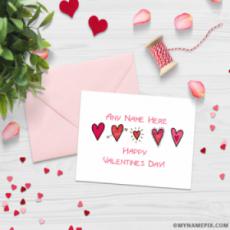 Valentines Day Cards With Name