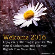 Welcome Year 2017 Wishes With Name