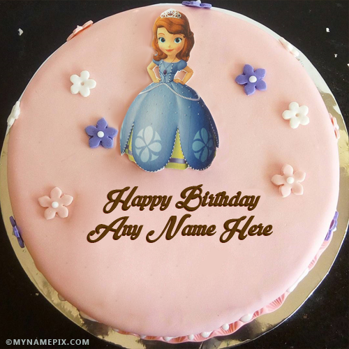 Beautiful Girl Birthday Cakes With Name