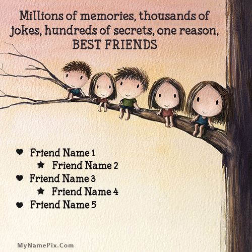 Cute Best Friends With Name