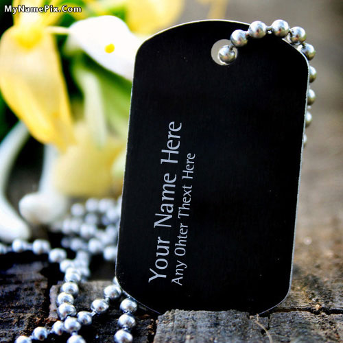 Personalized Dog Tag Necklace With Name
