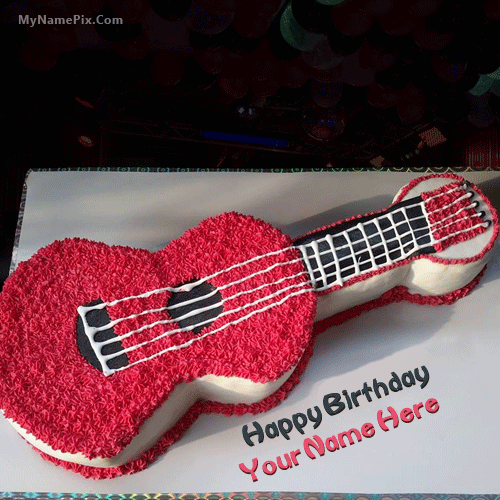 Born To Rock glitter Birthday Cake Topper Guitar rock cake Topper | eBay