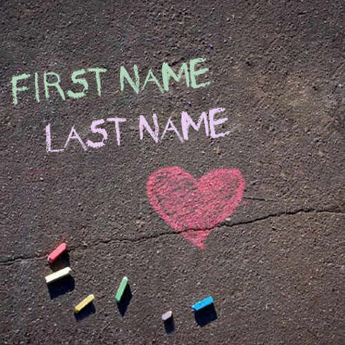 Chalk Writing With Name