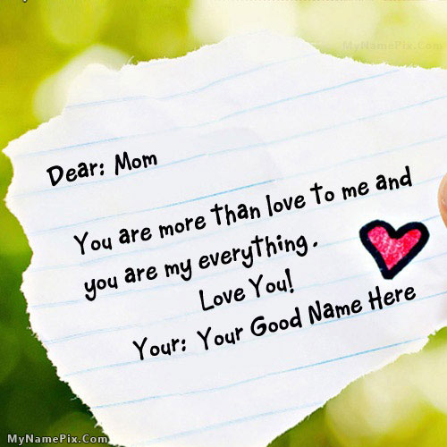 Happy Mothers Day With Name