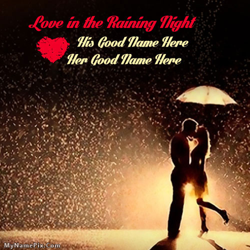 Love in the raining night With Name