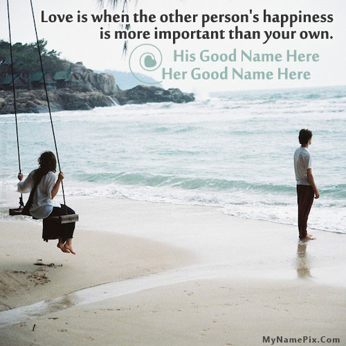 Love is Happiness With Name