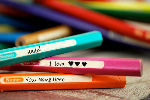 Love Pencils With Name