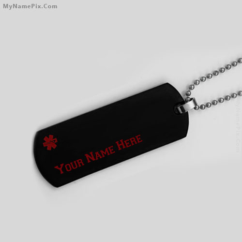 Personalized Medical Alert Necklace With Name