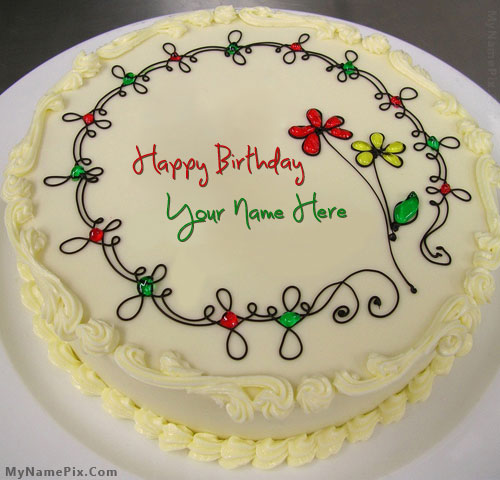 Write Name on Birthday Cake With Name