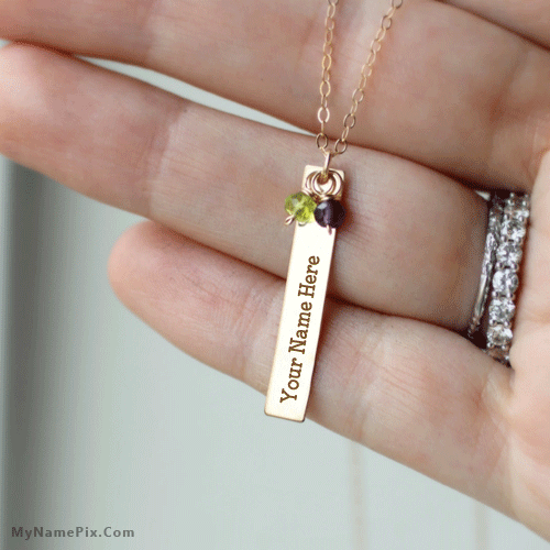 Personalized Pendant in hand With Name