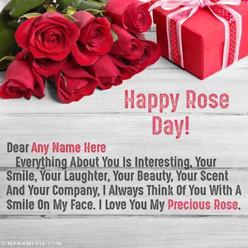 Romantic Rose Day Images With Name